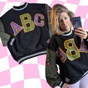ABC Sweatshirt / 90s Sweatshirt / NLB (Negro League Baseball Museum)